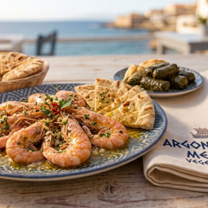 Scampis à l'ail
