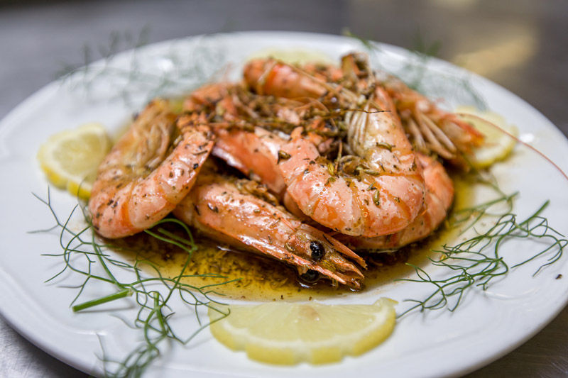 Gambas ARGONAUTES RESTAURANT LIVRAISON GREC