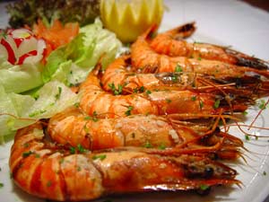 Gambas royal 6pces ARGONAUTES RESTAURANT LIVRAISON GREC