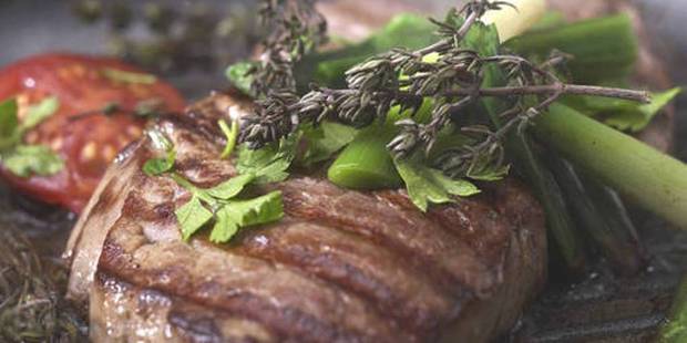 Steak champignons ARGONAUTES RESTAURANT LIVRAISON GREC